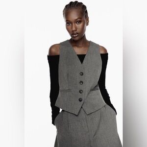 Zara Charcoal Vest